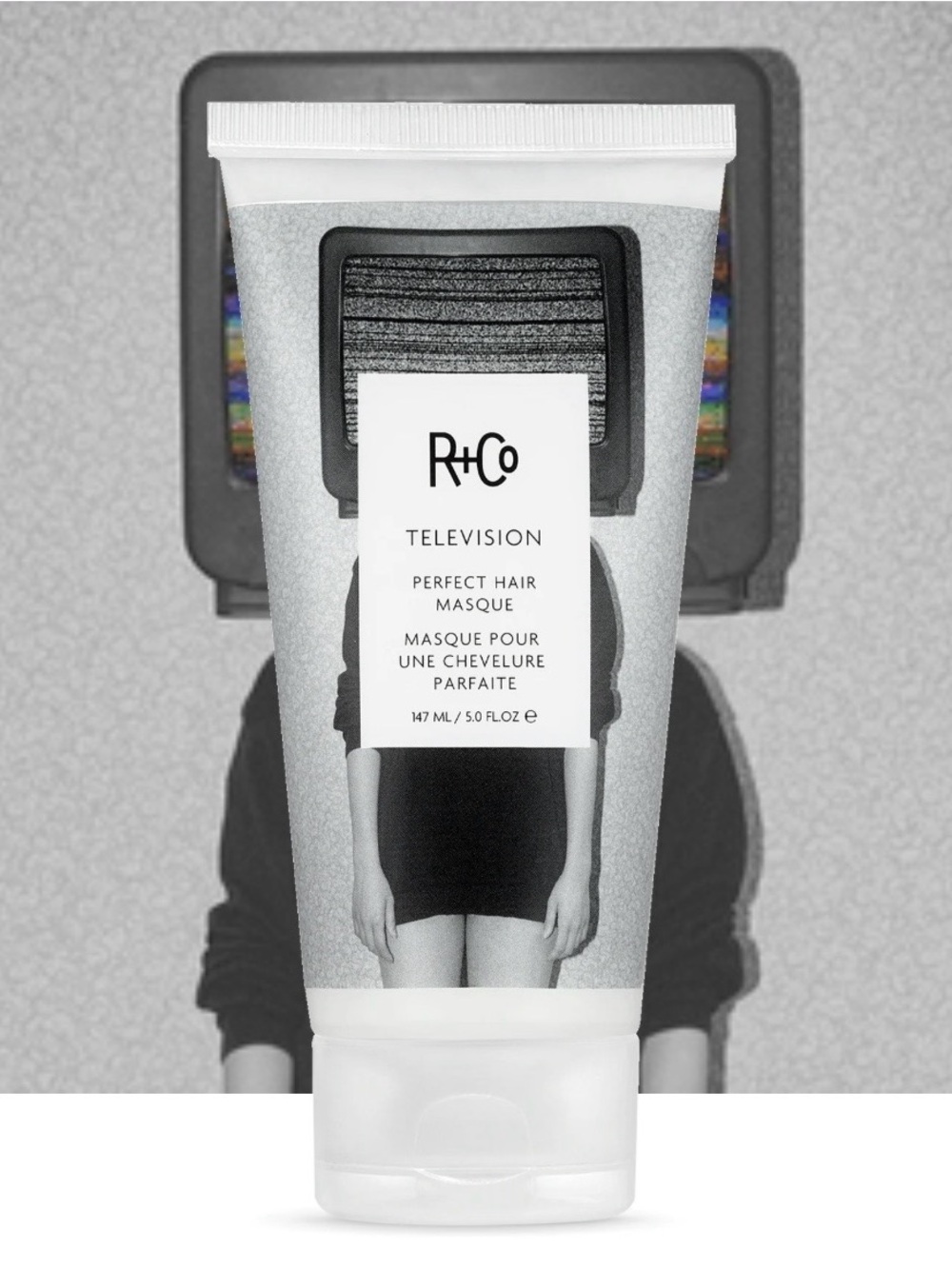 R+Co Television Perfect Hair Masque - Silver & White Tube